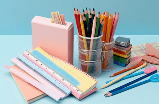 日常生活中的洗澡用具與文具用品